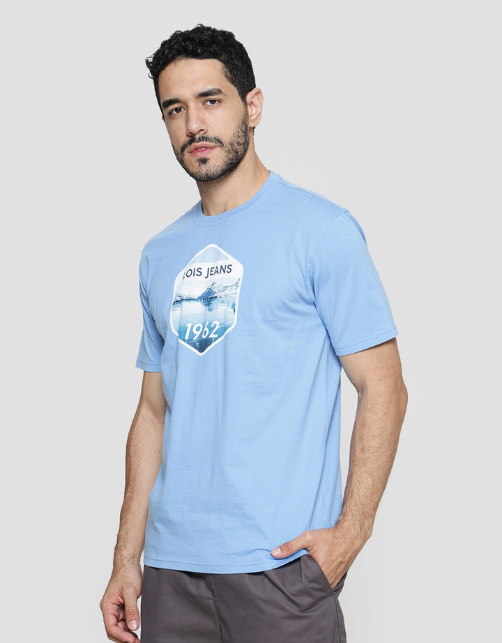 Lois Jeans Logo Graphic Print Kaos Pria