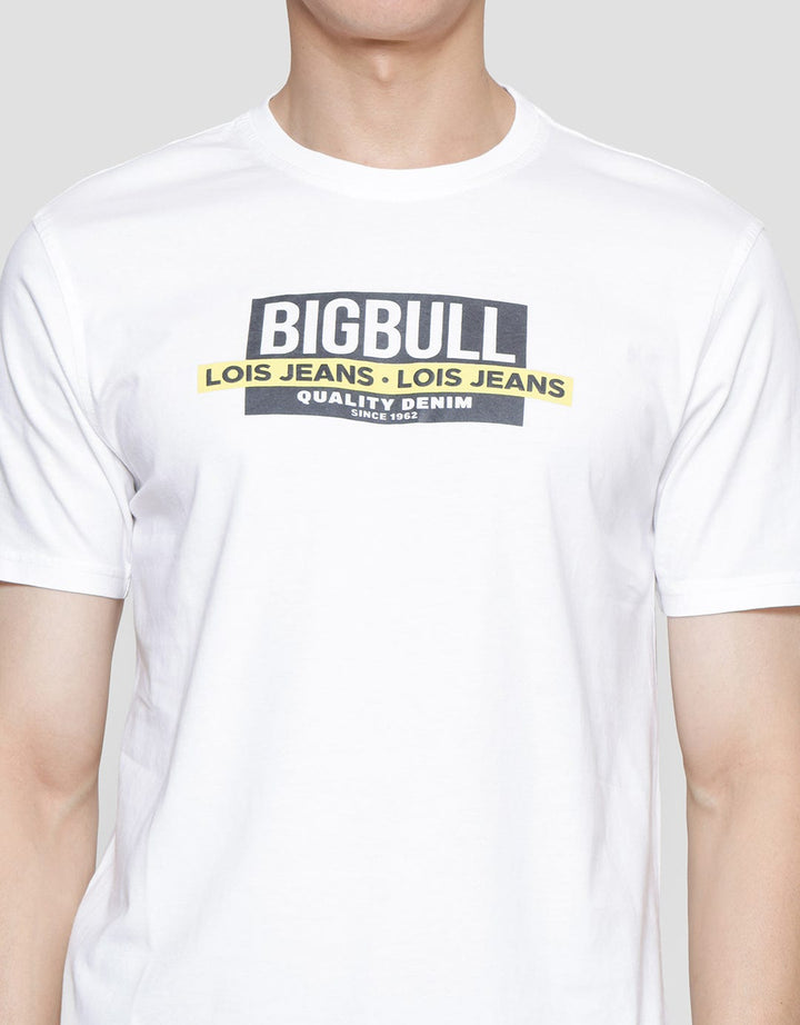 Lois Bigbull Print Kaos Casual Pria
