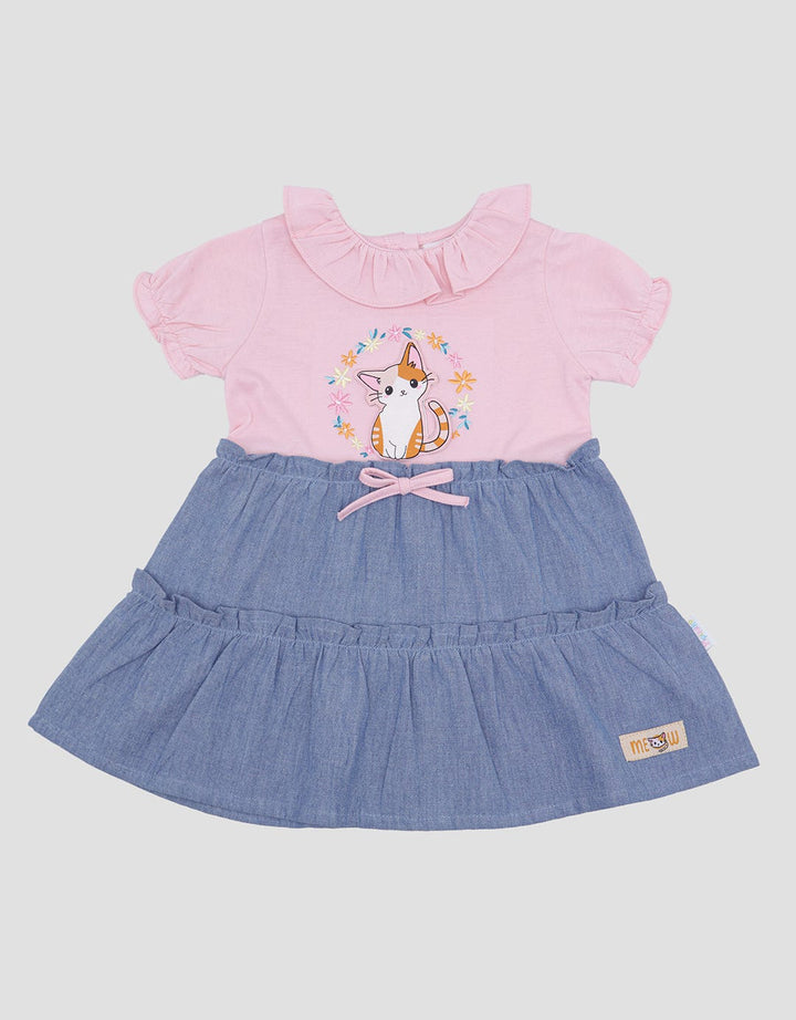 Pipiniko Tier Combi Dress Anak Perempuan