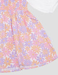 Pipiniko One Piece Flower Print Midi Dress for Girls