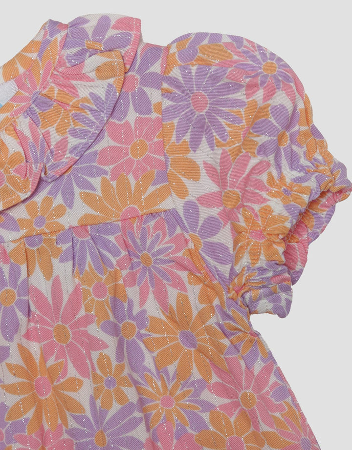 Pipiniko Smock Flower Set Pakaian Anak Perempuan