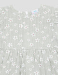 Pipiniko Print Flower Midi Dress Lengan Pendek Anak Perempuan