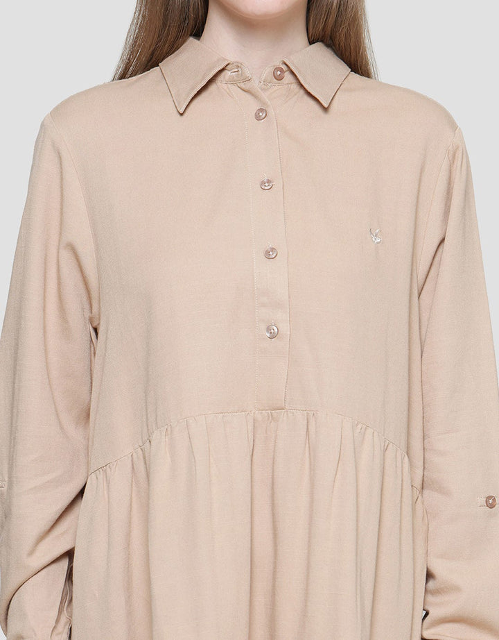 Cardinal Girl Ruffle Women's Tunic Shirt