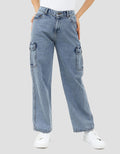 Geela Official Cargo Jeans Ice for Women