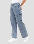 Geela Official Cargo Jeans Ice for Women