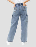 Geela Official Cargo Jeans Ice for Women