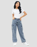 Geela Official Cargo Jeans Ice for Women