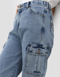 Geela Official Cargo Jeans Ice for Women