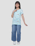 Aero Love Flower Casual T-shirt for Girls