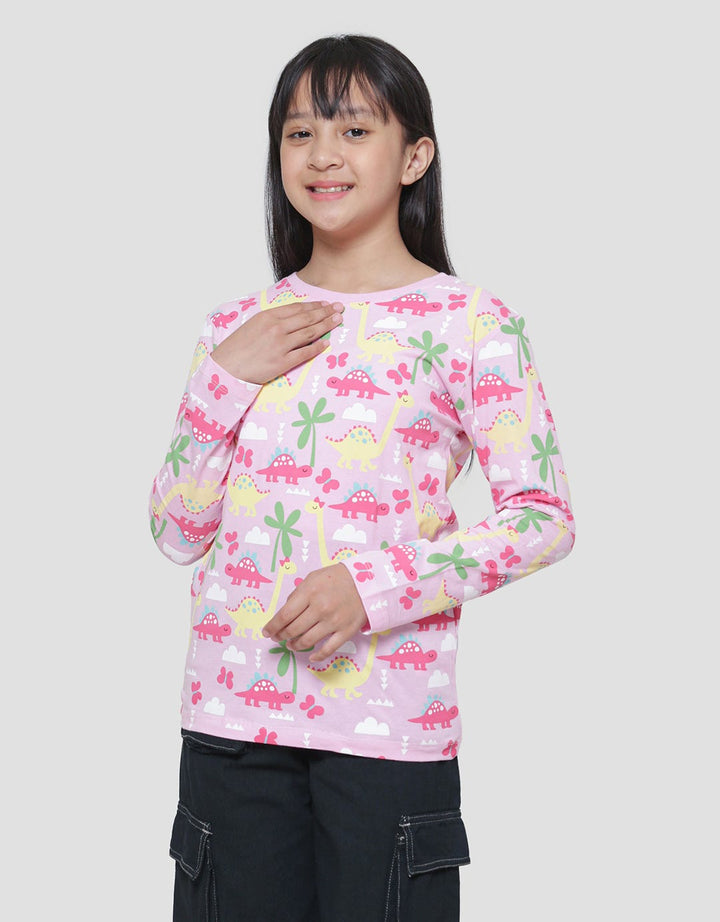 Aero Dino Butterfly Kaos Anak Perempuan