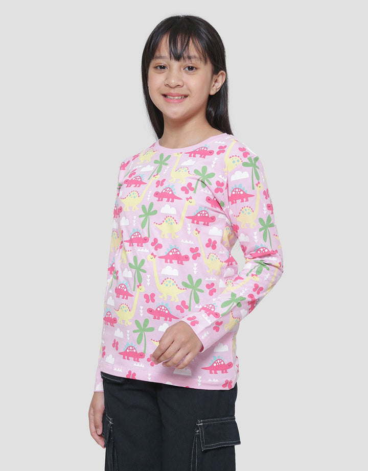 Aero Dino Butterfly Kaos Anak Perempuan