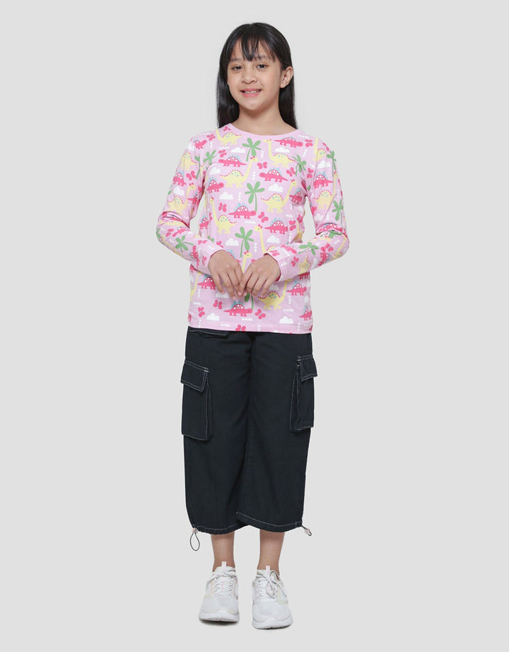 Aero Dino Butterfly Kaos Anak Perempuan