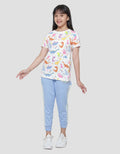Aero Fullprint Dino All Type Short Sleeve T-shirt for Girls