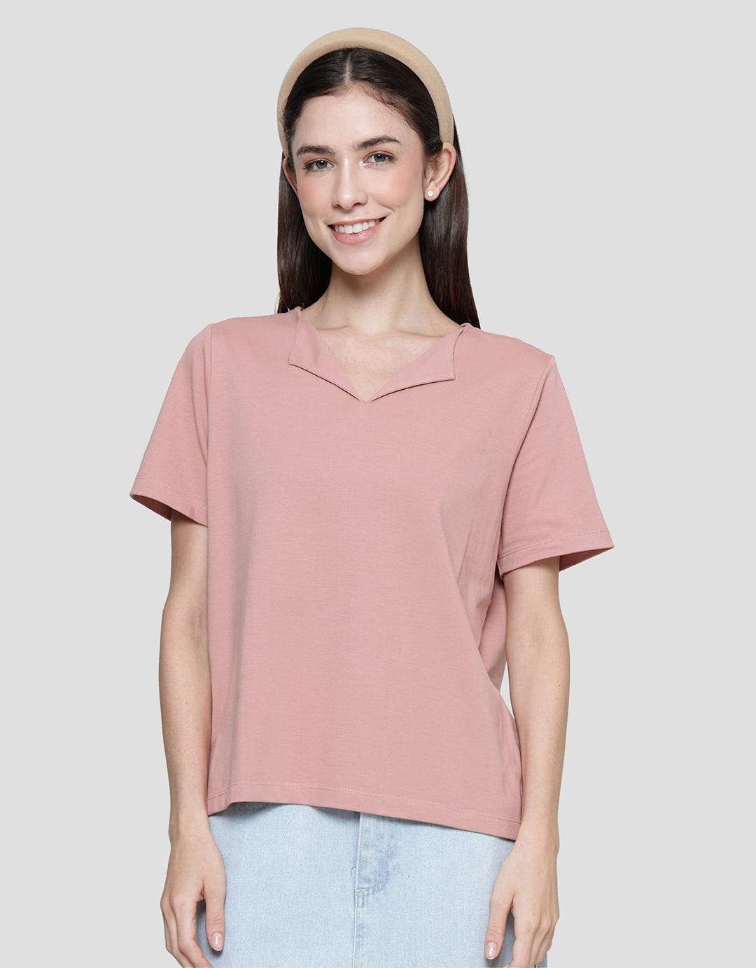 Connexion Pique Kaos Lengan Pendek Wanita