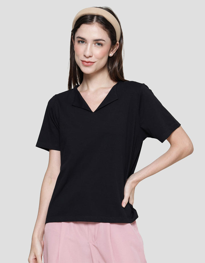Connexion Pique Kaos Lengan Pendek Wanita