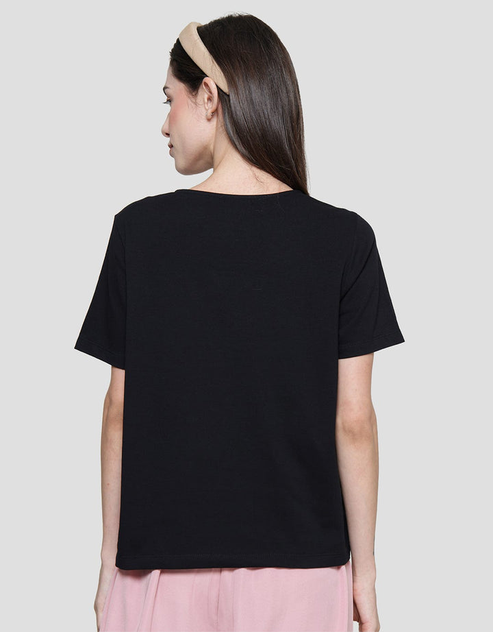 Connexion Pique Kaos Lengan Pendek Wanita