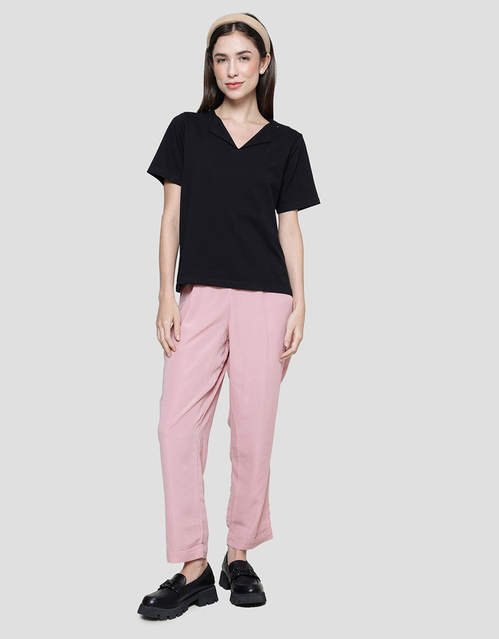 Connexion Pique Kaos Lengan Pendek Wanita