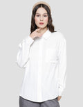 Nevada Woven Top Reg Rayon Twill Kemeja Lengan Panjang Wanita