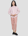 Nevada Rayon Twill Check Kemeja Wanita