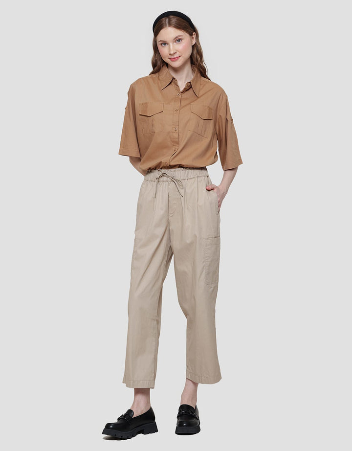 Nevada Woven Cargo Celana Panjang Wanita