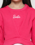 Character Barbie Texture Sweater for Girls