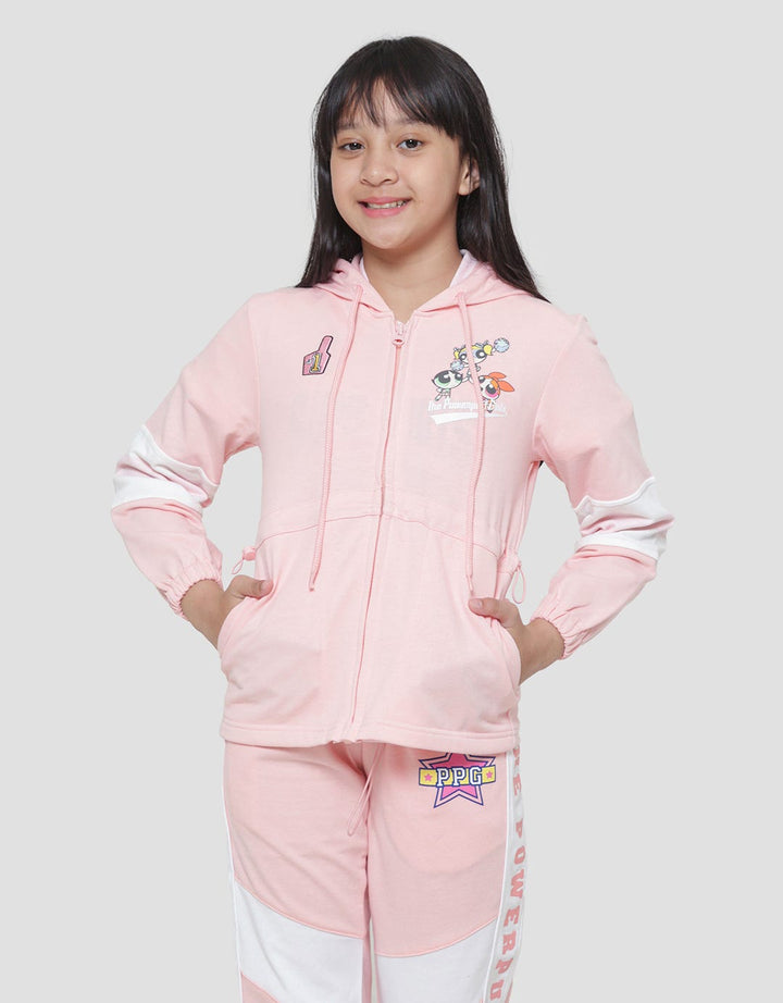 Character Power Puff Girl Zipper Sport Jacket for Girls