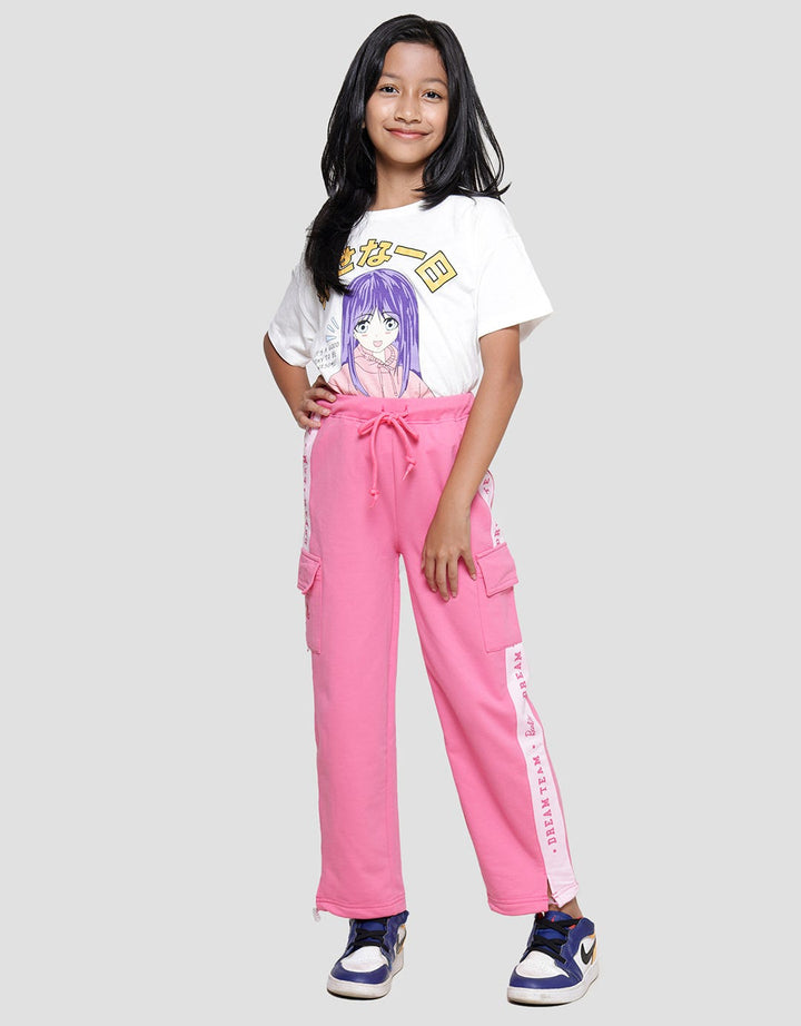 Character Barbie Rope Stopper Jogger Girls