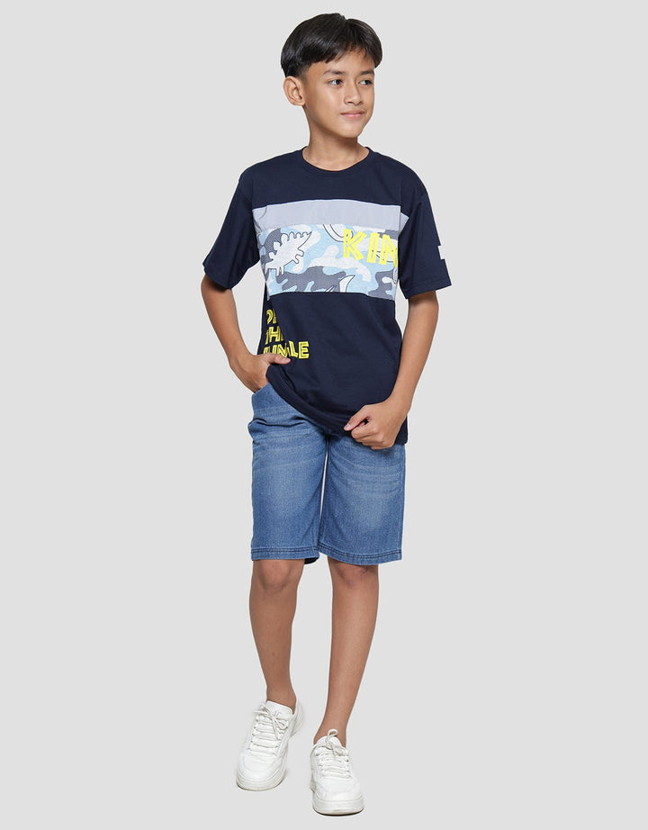 Aero Komb King Of Jungle Kaos Lengan Pendek Anak Laki-Laki