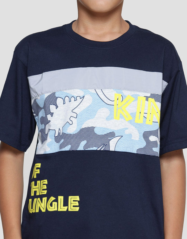 Aero Komb King Of Jungle Kaos Lengan Pendek Anak Laki-Laki