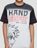 Aero Komb Anime Handsome Kaos Lengan Pendek Anak Laki-Laki