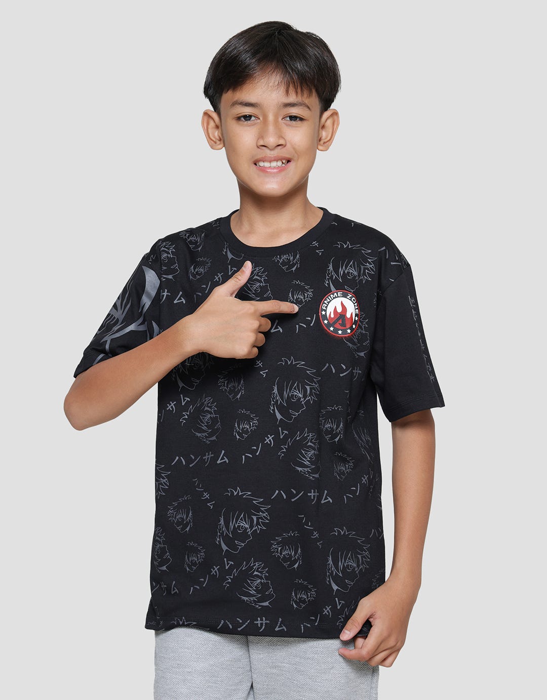 Aero Anime Full Print Kaos Lengan Pendek Anak Laki-Laki
