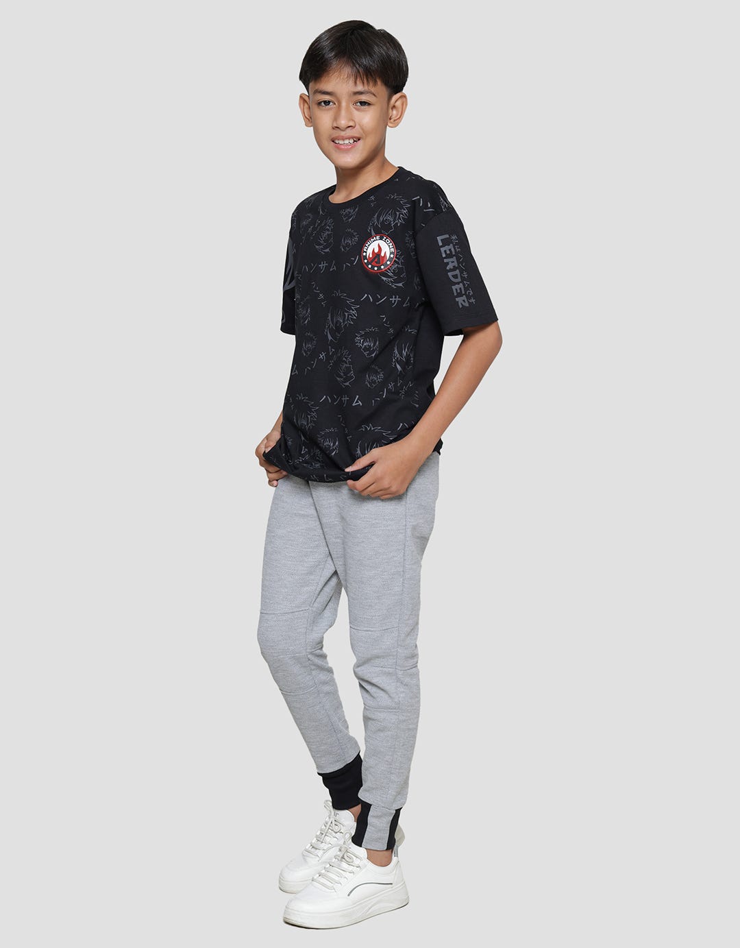 Aero Anime Full Print Kaos Lengan Pendek Anak Laki-Laki