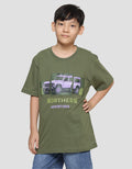 Aero Apl Adventure Jeep Print Kaos Lengan Pendek Anak Laki-Laki
