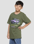 Aero Apl Adventure Jeep Print Kaos Lengan Pendek Anak Laki-Laki