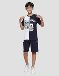 Aero Sport Dino Print Kaos Anak Laki-laki