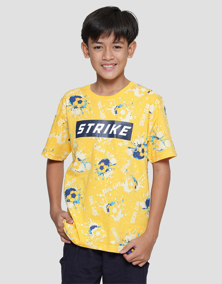 Aero Stripe Print Kaos Anak Laki-laki