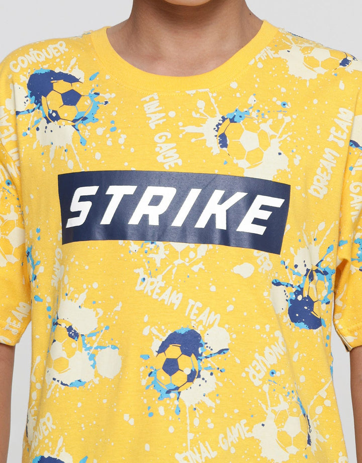 Aero Stripe Print Kaos Anak Laki-laki