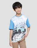 Aero Race Car Full Print Kaos Lengan Pndek Anak Laki-Laki