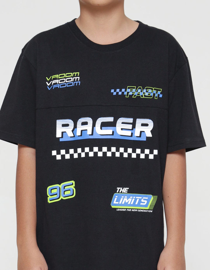Aero Racer Print Kaos Anak Laki-laki