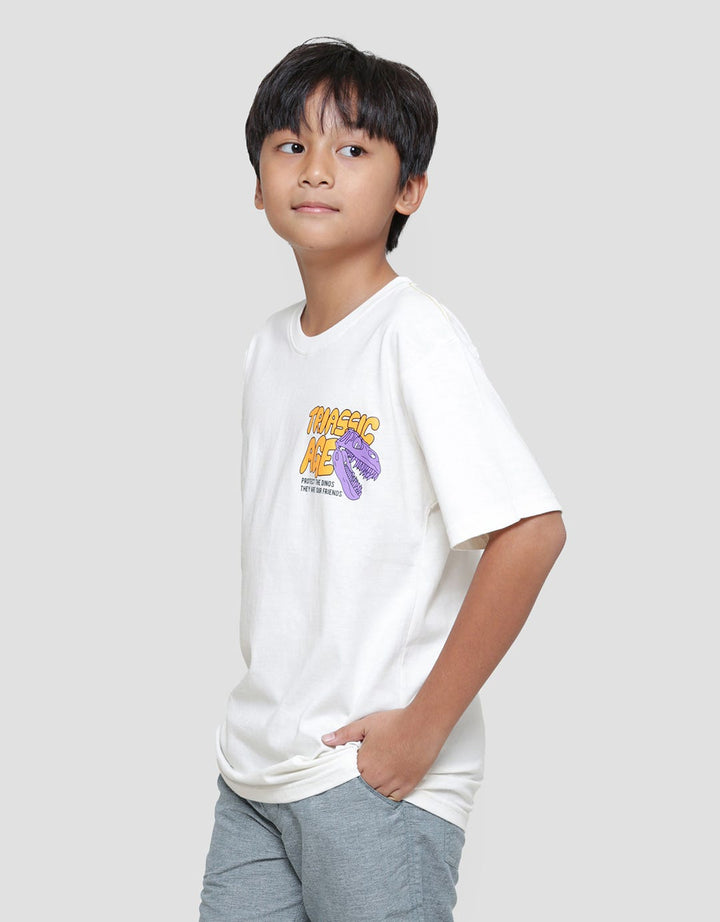 Aero Dino Print Kaos Lengan Pendek Anak Laki-laki