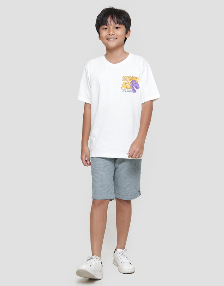 Aero Dino Print Kaos Lengan Pendek Anak Laki-laki