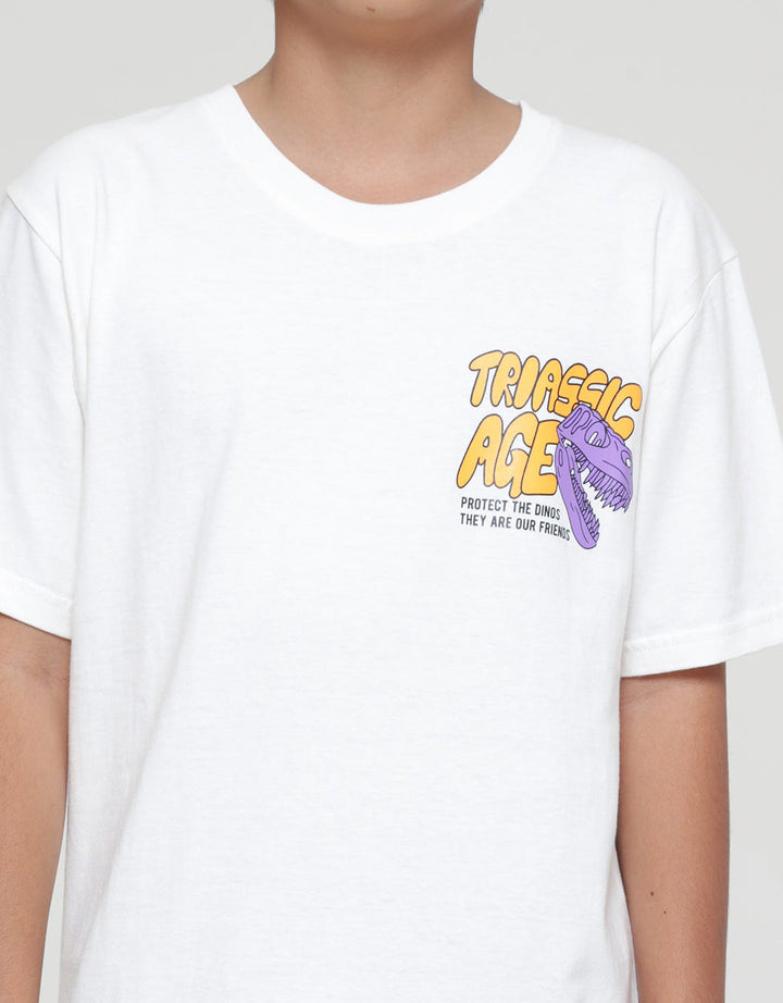 Aero Dino Print Kaos Lengan Pendek Anak Laki-laki