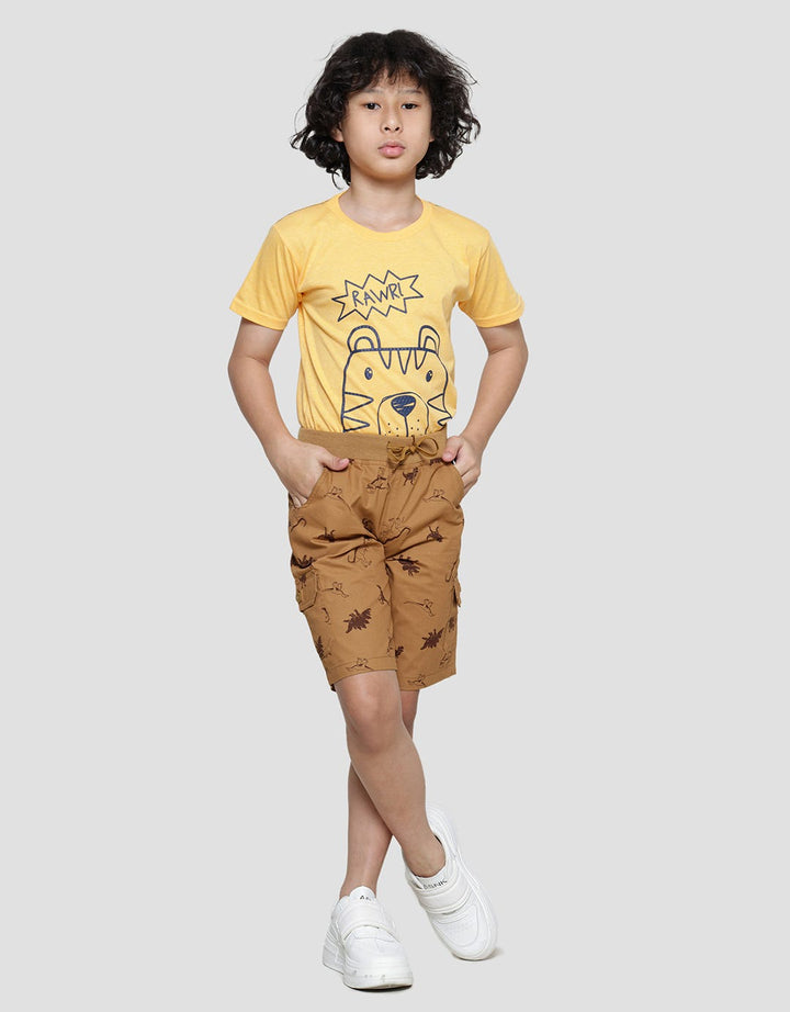 Little M Dino Print Boys Shorts