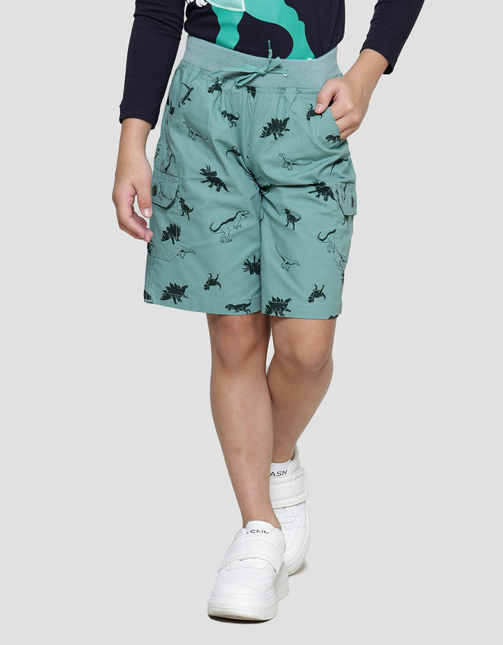 Little M Dino Print Boys Shorts