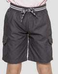 Little M Solid Cargo Twill Peach Boys Shorts