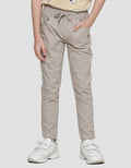 Little M  Woven Karet Stretch Bordir Celana Panjang Anak Laki-laki
