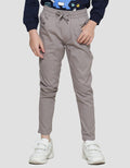 Little M  Woven Karet Stretch Bordir Celana Panjang Anak Laki-laki