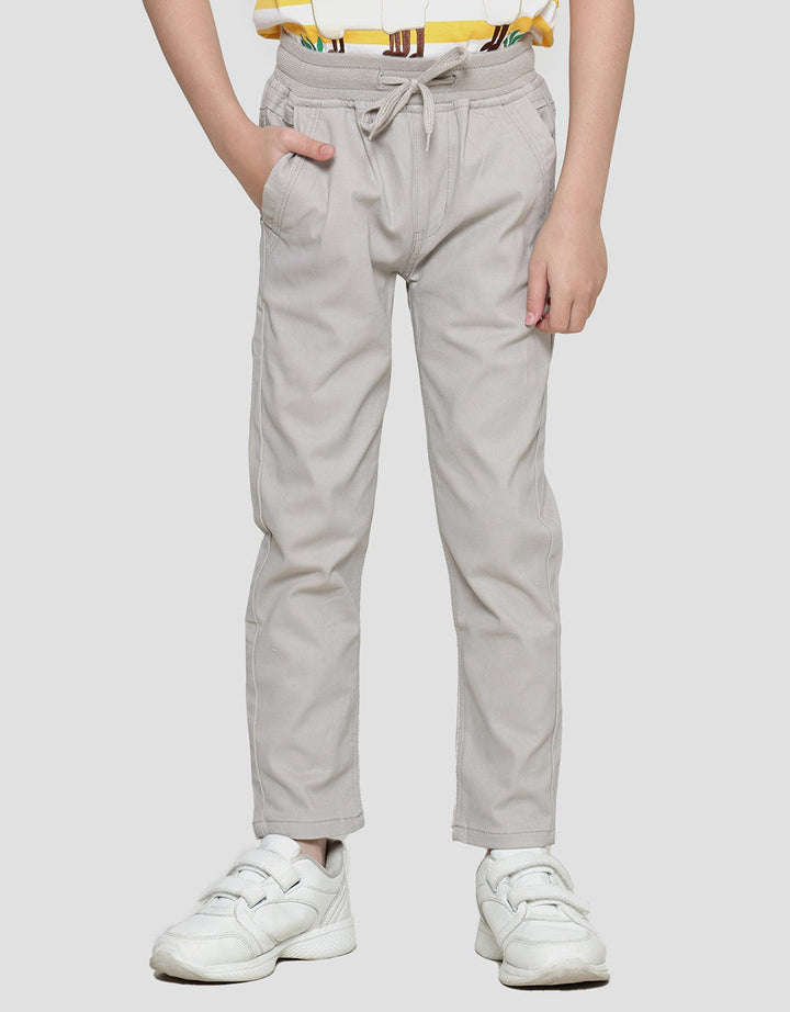 Little M  Woven Reguler Stretch Rib Celana Panjang Anak Laki-laki