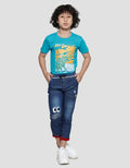 Little M Rib Monster Celana Denim Anak Laki-laki