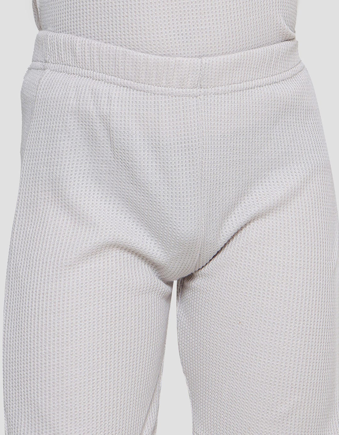 Little M Basic Henley Texture Boys Clothing Set